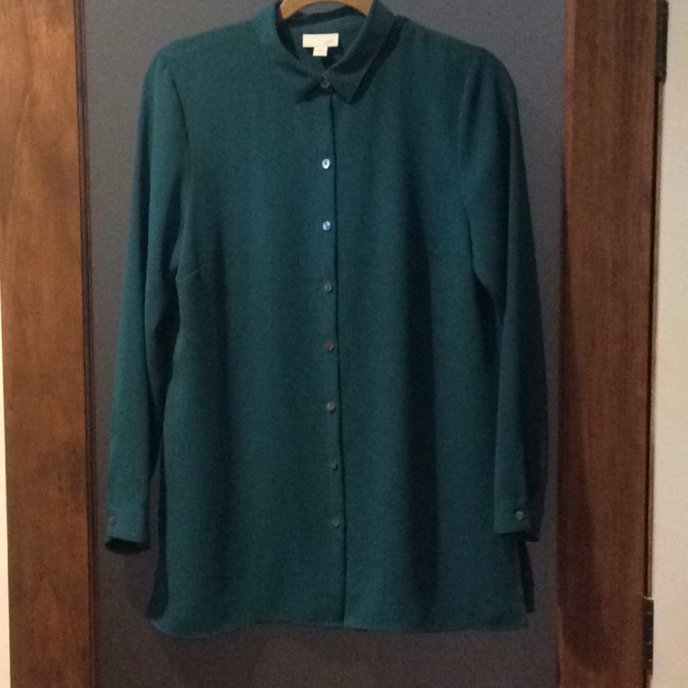 JJill Button Tunic Blouse